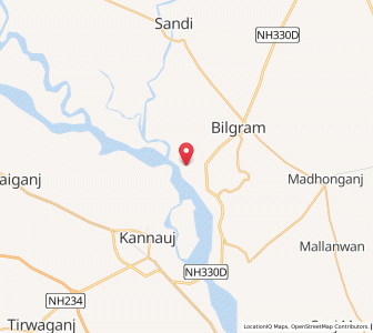Map of Bilohi, Uttar Pradesh