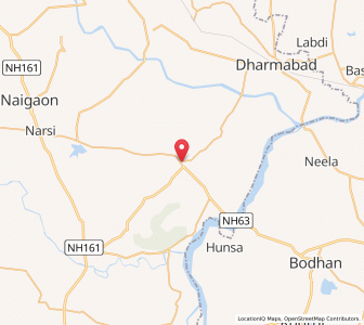 Map of Biloli, Maharashtra