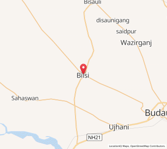 Map of Bilsi, Uttar Pradesh