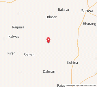 Map of Bilyun Mahiyan, Rajasthan