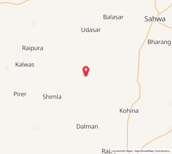 Map of Bilyun, Rajasthan
