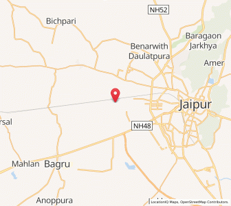 Map of Bindayaka, Rajasthan