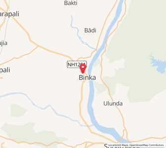 Map of Binika, Odisha