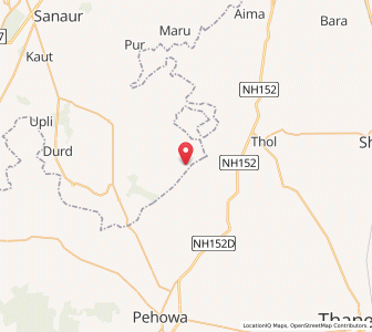 Map of Binjal, Punjab
