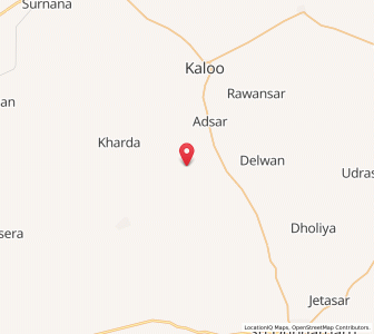 Map of Binjasar, Rajasthan