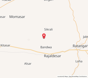 Map of Binnadesar, Rajasthan