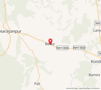 Map of Binur, Chhattisgarh