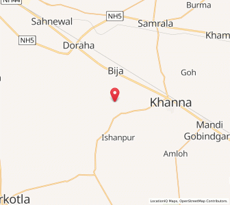 Map of Bir Kishan Singh, Punjab