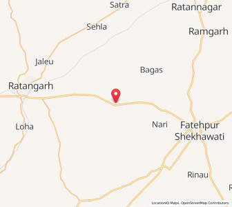 Map of Biramsar, Rajasthan