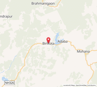 Map of Birikota, Odisha