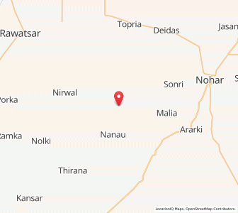 Map of Birkali, Rajasthan