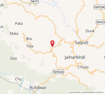 Map of Birmoli, Uttarakhand