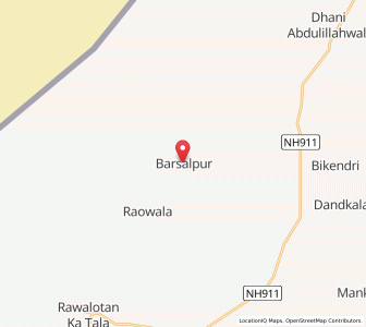 Map of Birsilpur, Rajasthan