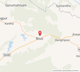 Map of Bisai, Odisha