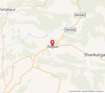 Map of Bisambharpur, Chhattisgarh