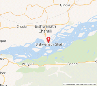 Map of Bishnath, Assam