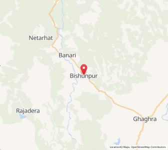 Map of Bishunpur, Jharkhand