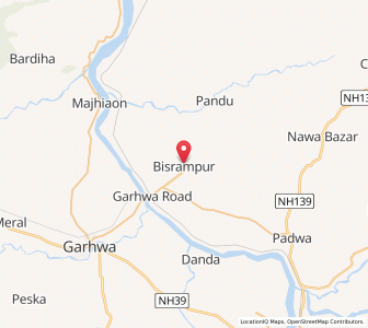 Map of Bisrampur, Jharkhand