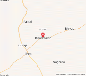 Map of Bisu Kalan, Rajasthan