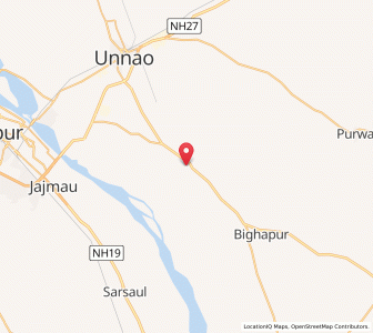 Map of Bithar, Uttar Pradesh