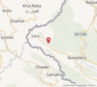 Map of Blanla, Kashmir