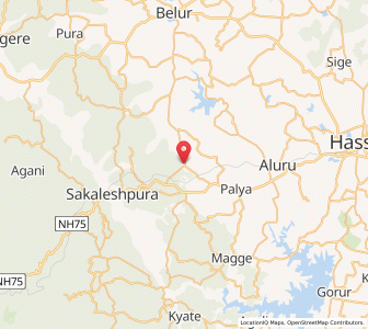 Map of Blegod, Karnataka