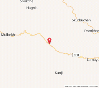 Map of Bod Kharbu, Kashmir
