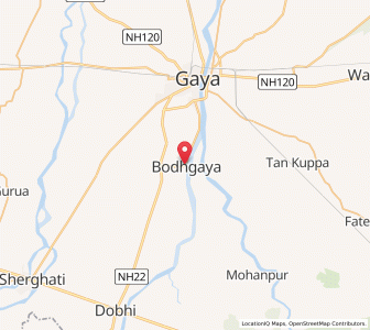 Map of Bodh Gaya, Bihar