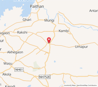 Map of Bodhegaon, Maharashtra