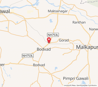Map of Bodvad, Maharashtra