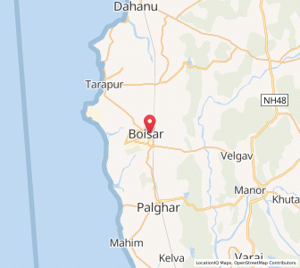 Map of Boisar, Maharashtra