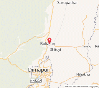 Map of Bokajan, Assam