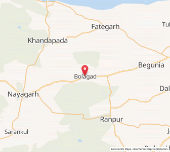 Map of Bolagarh, Odisha