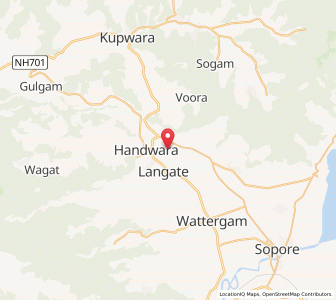 Map of Bolnigund, Kashmir