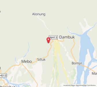 Map of Bomak, Arunachal Pradesh