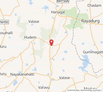 Map of Bommagondenkere, Karnataka