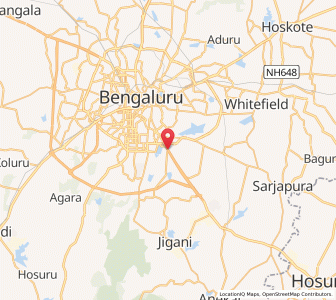 Map of Bommanahalli, Hosur Road, Karnataka