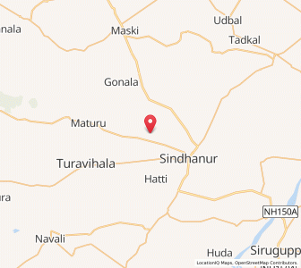 Map of Bommanal, Karnataka