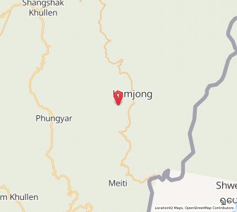 Map of Bongba Khulen, Manipur