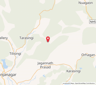Map of Bonta, Odisha