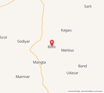Map of Boot, Rajasthan
