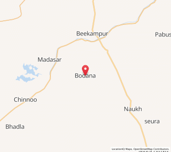 Map of Borana, Rajasthan