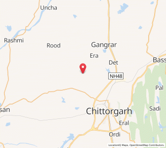 Map of Borda, Rajasthan