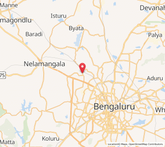 Map of Boremill, Karnataka