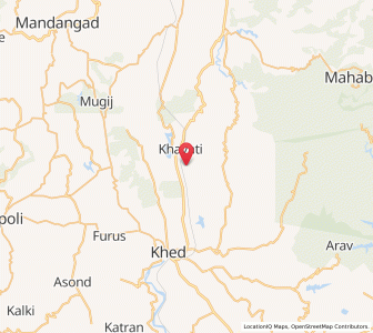 Map of Borgbar, Maharashtra