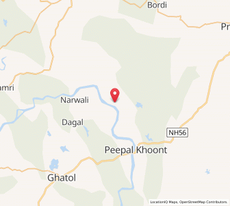 Map of Boria, Rajasthan