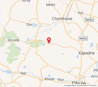 Map of Boris, Maharashtra