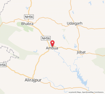 Map of Borjhar, Madhya Pradesh
