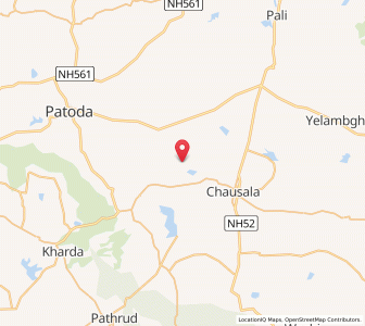 Map of Borkhed, Maharashtra