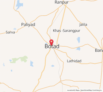 Map of Botad, Gujarat
